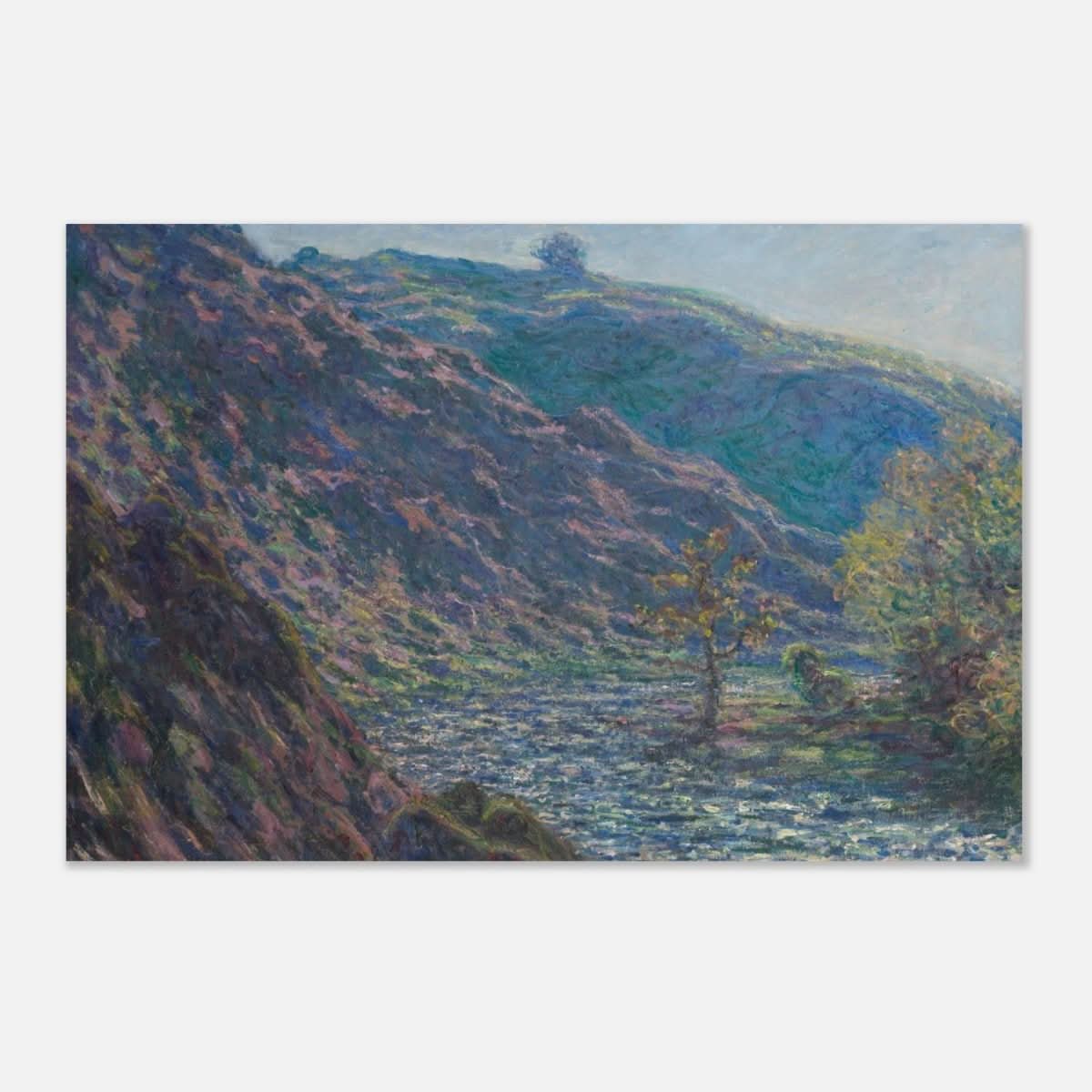 Valley of the Petite Creuse by Claude Monet - Aluminum Print - 40x60 cm / 16x24″ - 