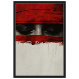 Veil of Secrets | Abstract Expressionism Wall art print - 60x90 cm / 24x36″ - Framed Canvas - Black frame