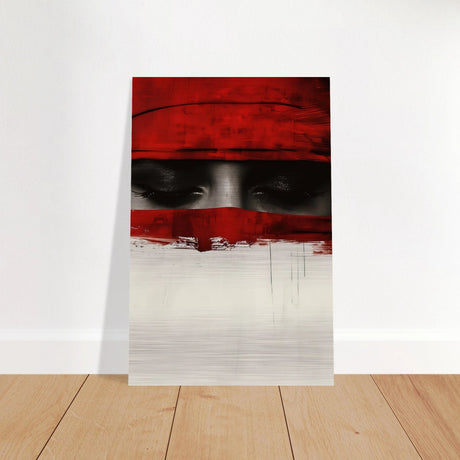 Veil of Secrets | Abstract Expressionism Wall art print - 60x90 cm / 24x36″ - Brushed Aluminum Print - 