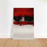 Veil of Secrets | Abstract Expressionism Wall art print - 40x60 cm / 16x24″ - Brushed Aluminum Print - 