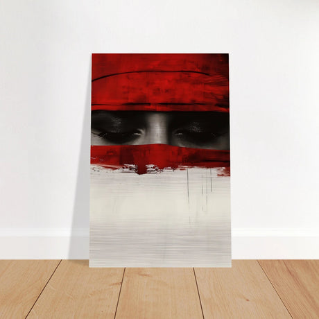 Veil of Secrets | Abstract Expressionism Wall art print - 40x60 cm / 16x24″ - Brushed Aluminum Print - 