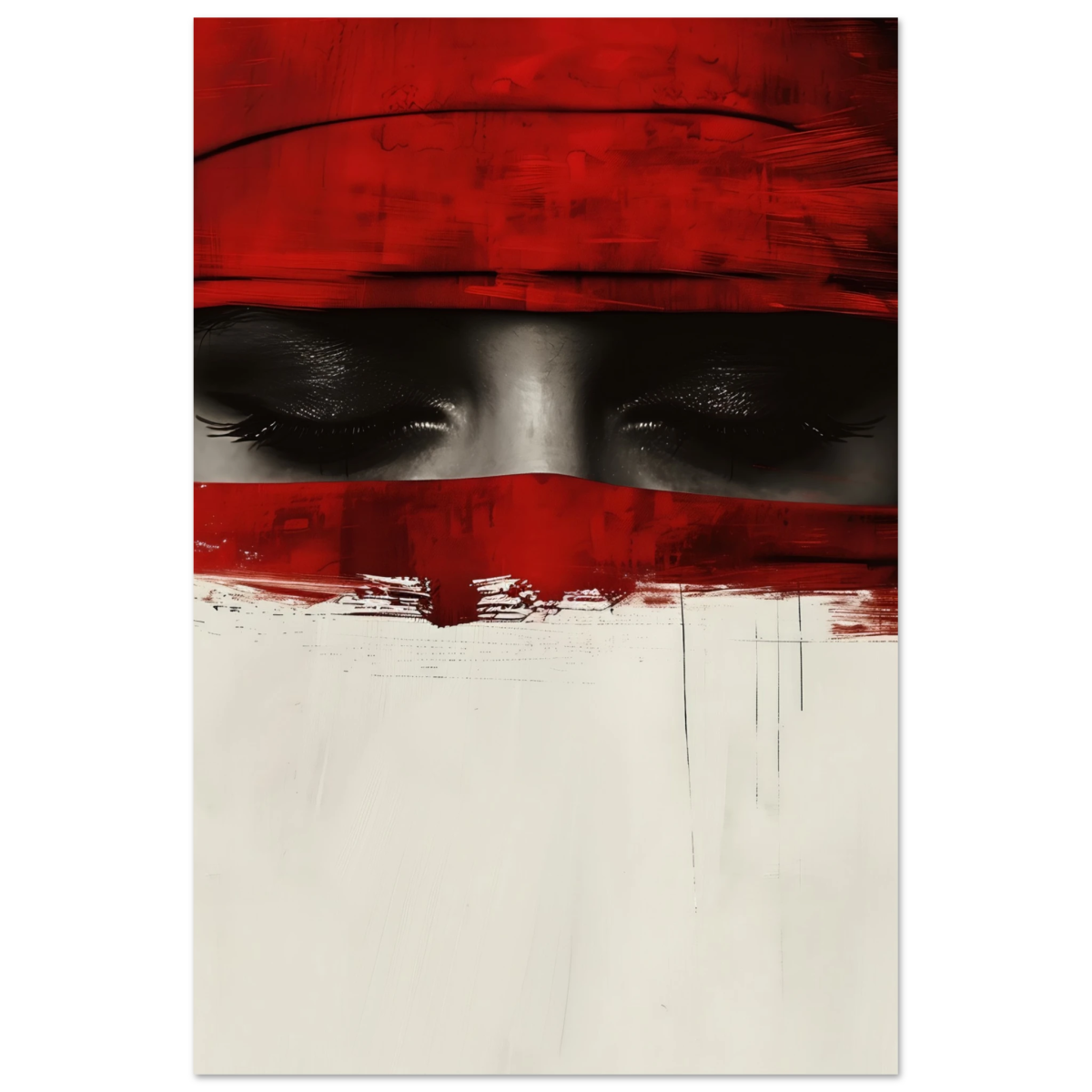Veil of Secrets | Abstract Expressionism Wall art print - 40x60 cm / 16x24″ - Aluminum Print - 
