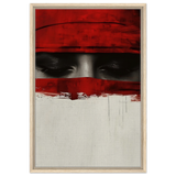 Veil of Secrets | Abstract Expressionism Wall art print - 50x75 cm / 20x30″ - Framed Canvas - Wood frame