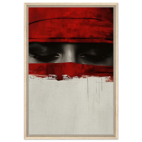 Veil of Secrets | Abstract Expressionism Wall art print - 50x75 cm / 20x30″ - Framed Canvas - Wood frame