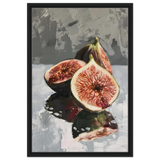 “Velvet Figs” | Wall Art Print - Framed Canvas - 50x75 cm / 20x30″ - Black frame