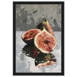 “Velvet Figs” | Wall Art Print - Framed Canvas - 40x60 cm / 16x24″ - Black frame