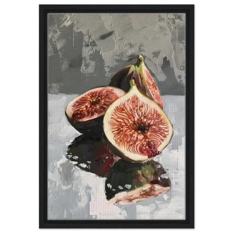 “Velvet Figs” | Wall Art Print - Framed Canvas - 40x60 cm / 16x24″ - Black frame