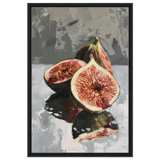 “Velvet Figs” | Wall Art Print - Framed Canvas - 60x90 cm / 24x36″ - Black frame