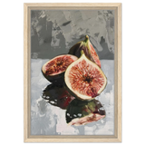 “Velvet Figs” | Wall Art Print - Framed Canvas - 30x45 cm / 12x18″ - Wood frame