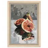 “Velvet Figs” | Wall Art Print - Framed Canvas - 20x30 cm / 8x12″ - Wood frame