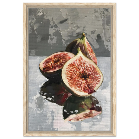 “Velvet Figs” | Wall Art Print - Framed Canvas - 40x60 cm / 16x24″ - Wood frame