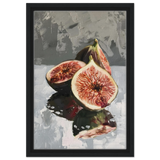 “Velvet Figs” | Wall Art Print - Framed Canvas - 30x45 cm / 12x18″ - Black frame