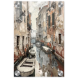 Venetian Canal Serenity – Gondola Boats Wall Art Print - Acrylic Print - 20x30 cm / 8x12″ - 