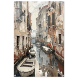 Venetian Canal Serenity – Gondola Boats Wall Art Print - Acrylic Print - 60x90 cm / 24x36″ - 