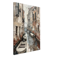 Venetian Canal Serenity – Gondola Boats Wall Art Print - Canvas - 70x100 cm / 28x40″ - 