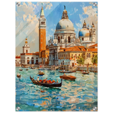 Venetian Grandeur – Gondolas on the Grand Canal Wall Art Print - Acrylic Print - 45x60 cm / 18x24″ - 