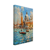 Venetian Grandeur – Gondolas on the Grand Canal Wall Art Print - Canvas - 20x30 cm / 8x12″ - 