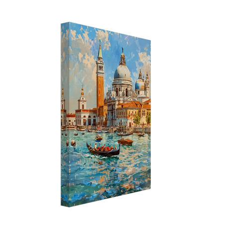 Venetian Grandeur – Gondolas on the Grand Canal Wall Art Print - Canvas - 20x30 cm / 8x12″ - 