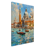 Venetian Grandeur – Gondolas on the Grand Canal Wall Art Print - Canvas - 70x100 cm / 28x40″ - 