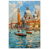 Venetian Grandeur – Gondolas on the Grand Canal Wall Art Print - Acrylic Print - 50x75 cm / 20x30″ - 