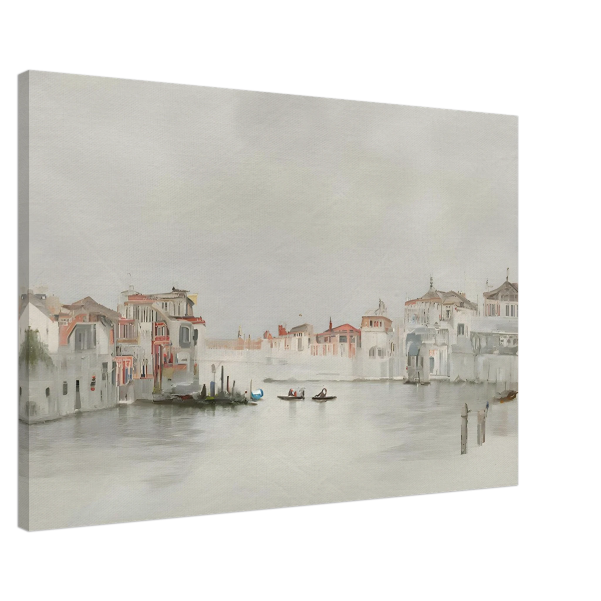 Venetian Whispers – Serene Canal Wall Art Print - Canvas - 60x90 cm / 24x36″ - 