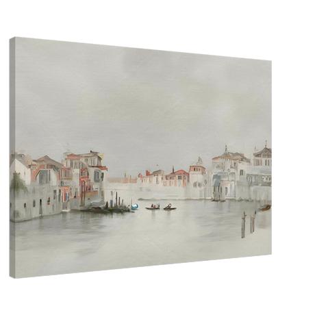 Venetian Whispers – Serene Canal Wall Art Print - Canvas - 60x90 cm / 24x36″ - 