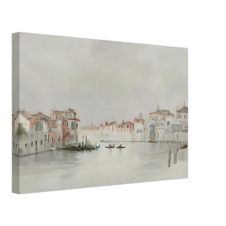 Venetian Whispers – Serene Canal Wall Art Print - Canvas - 30x45 cm / 12x18″ - 