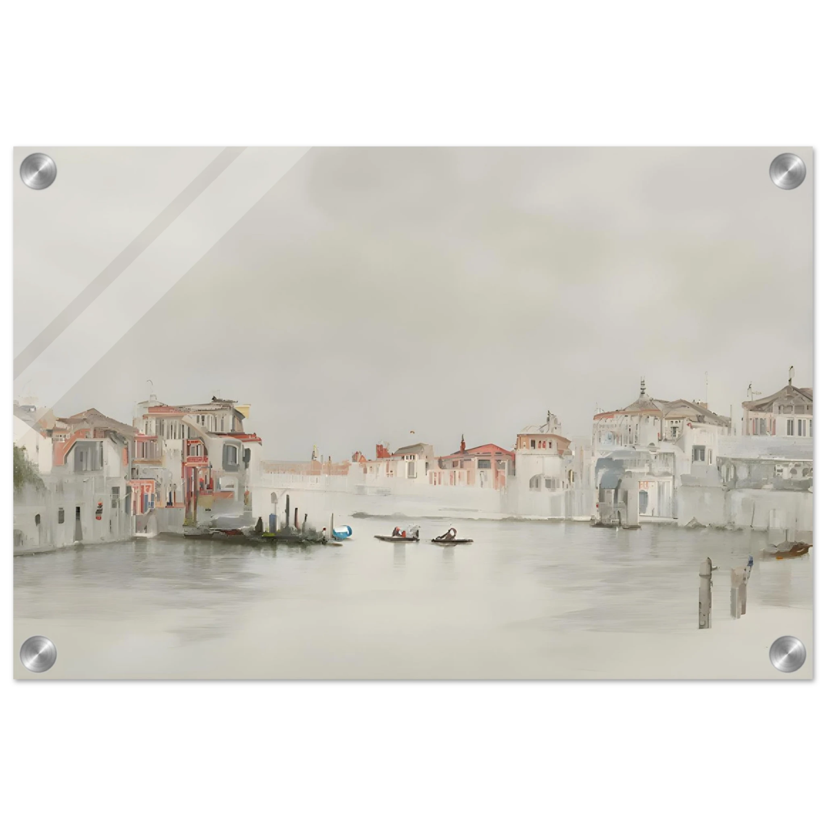 Venetian Whispers – Serene Canal Wall Art Print - Acrylic Print - 30x45 cm / 12x18″ - 