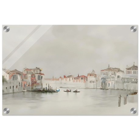 Venetian Whispers – Serene Canal Wall Art Print - Acrylic Print - 30x45 cm / 12x18″ - 