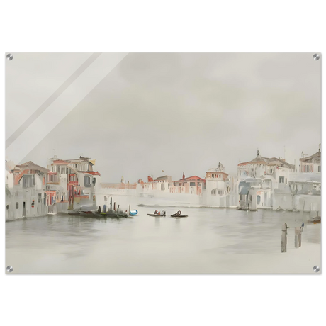 Venetian Whispers – Serene Canal Wall Art Print - Acrylic Print - 70x100 cm / 28x40″ - 