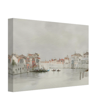 Venetian Whispers – Serene Canal Wall Art Print - Canvas - 20x30 cm / 8x12″ - 