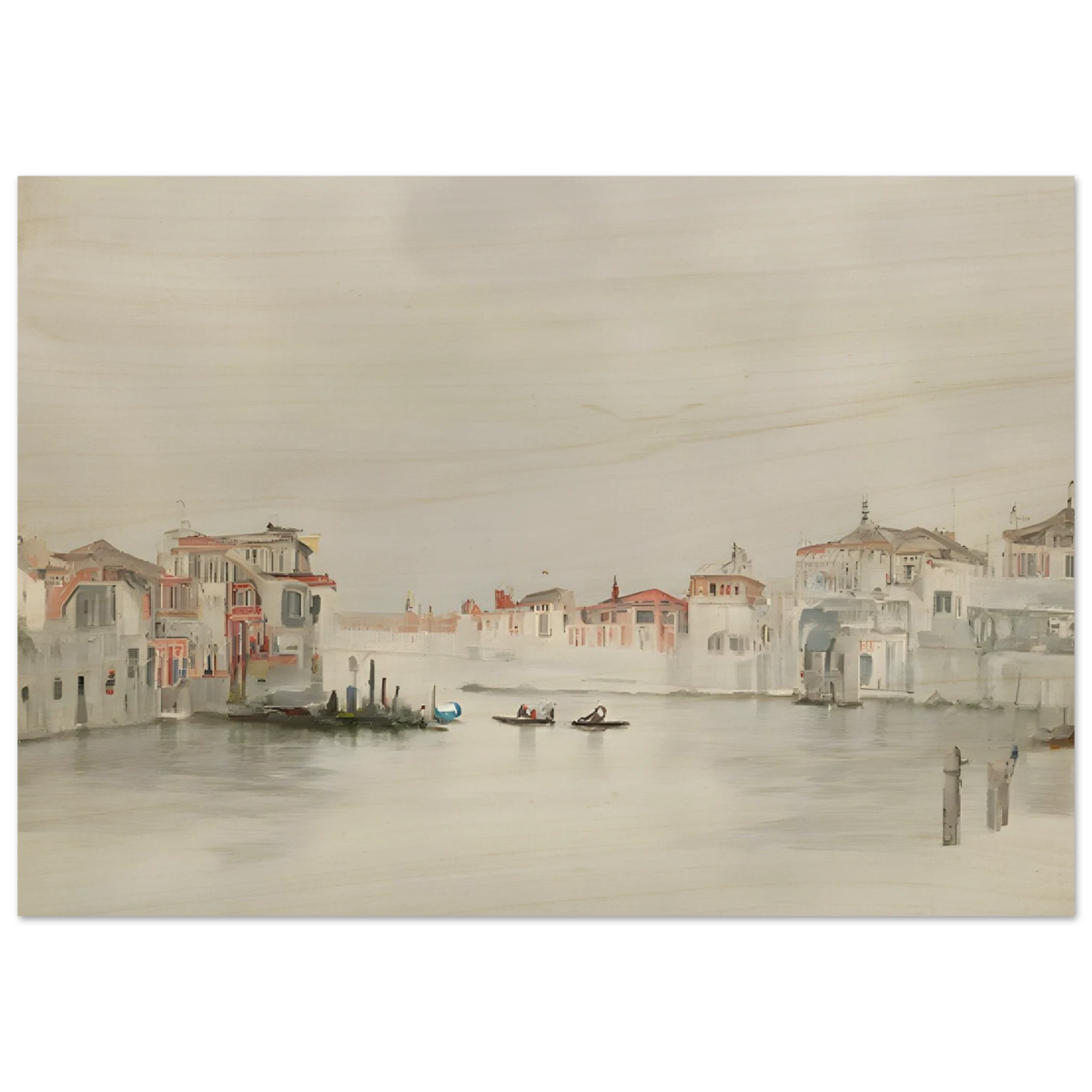 Venetian Whispers – Serene Canal Wall Art Print - Wood Prints - 70x100 cm / 28x40″ - 
