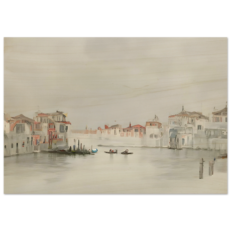 Venetian Whispers – Serene Canal Wall Art Print - Wood Prints - 70x100 cm / 28x40″ - 