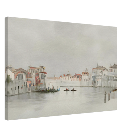 Venetian Whispers – Serene Canal Wall Art Print - Canvas - 50x75 cm / 20x30″ - 