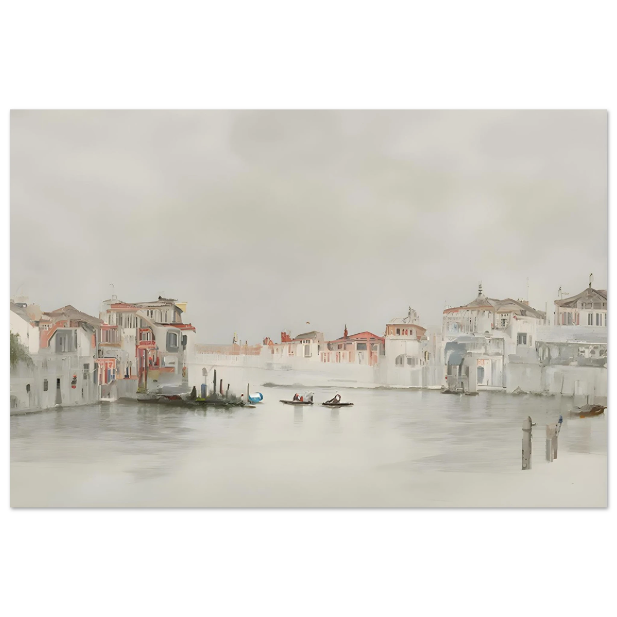 Venetian Whispers – Serene Canal Wall Art Print - Fine Art Poster - 60x90 cm / 24x36″ - 