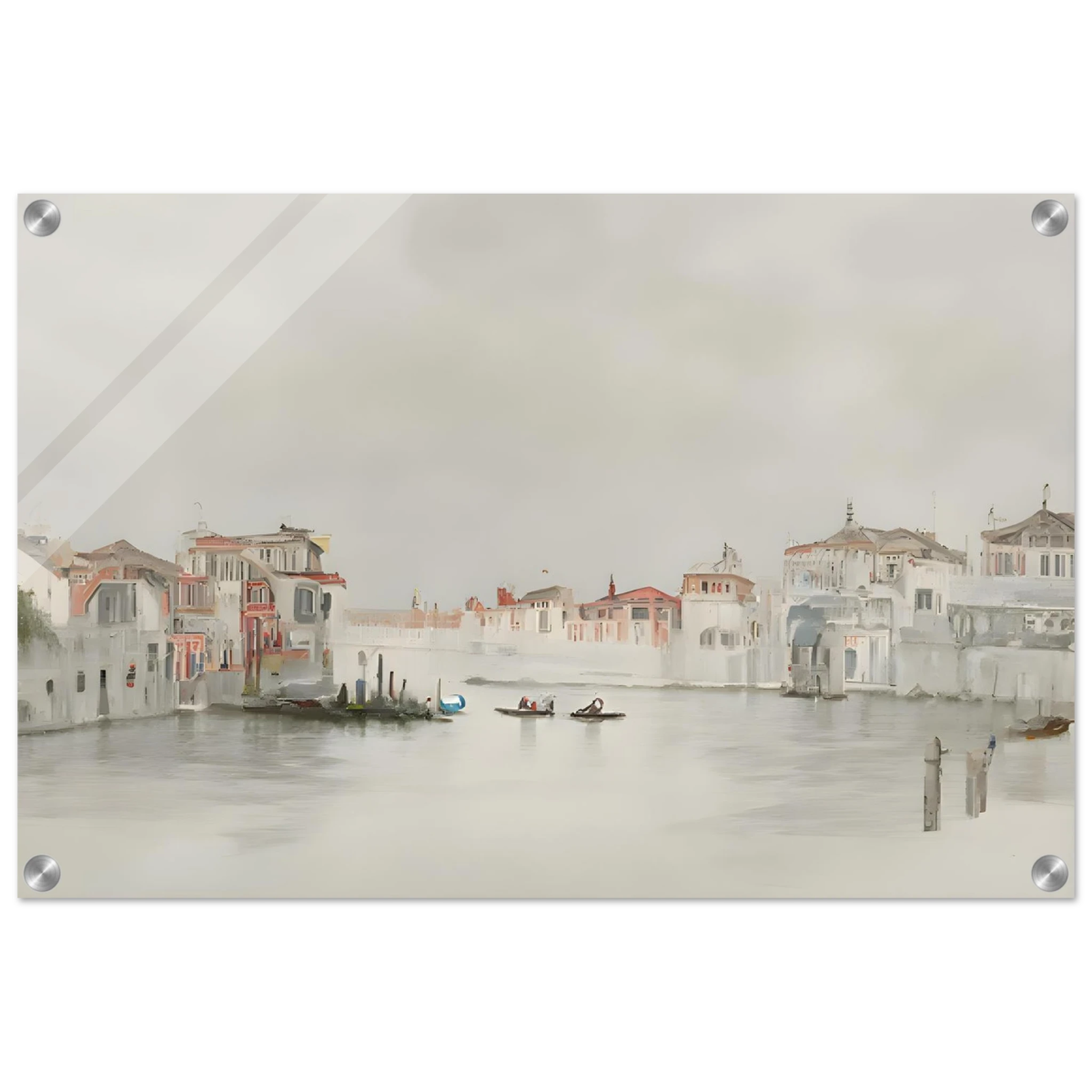 Venetian Whispers – Serene Canal Wall Art Print - Acrylic Print - 40x60 cm / 16x24″ - 