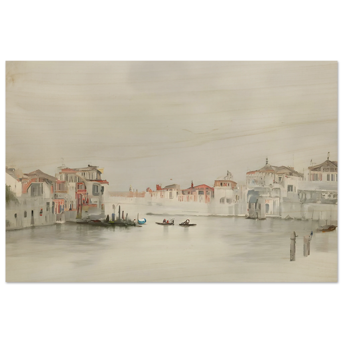 Venetian Whispers – Serene Canal Wall Art Print - Wood Prints - 50x75 cm / 20x30″ - 