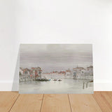Venetian Whispers – Serene Canal Wall Art Print - Brushed Aluminum Print - 30x45 cm / 12x18″ - 