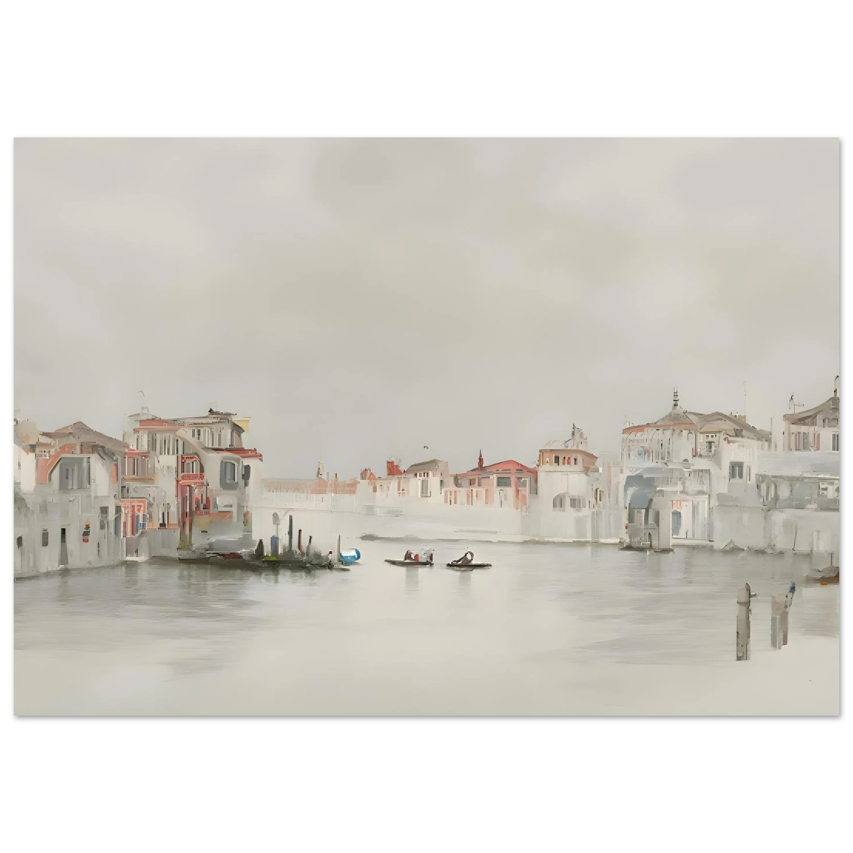 Venetian Whispers – Serene Canal Wall Art Print - Fine Art Poster - 70x100 cm / 28x40″ - 