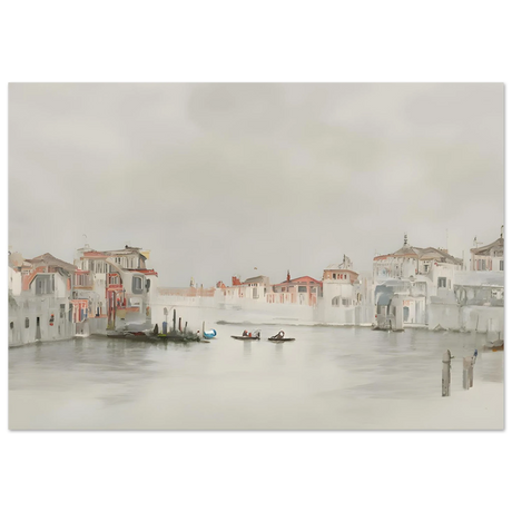 Venetian Whispers – Serene Canal Wall Art Print - Fine Art Poster - 70x100 cm / 28x40″ - 