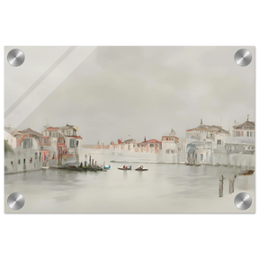 Venetian Whispers – Serene Canal Wall Art Print - Acrylic Print - 20x30 cm / 8x12″ - 