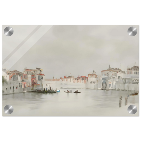 Venetian Whispers – Serene Canal Wall Art Print - Acrylic Print - 20x30 cm / 8x12″ - 