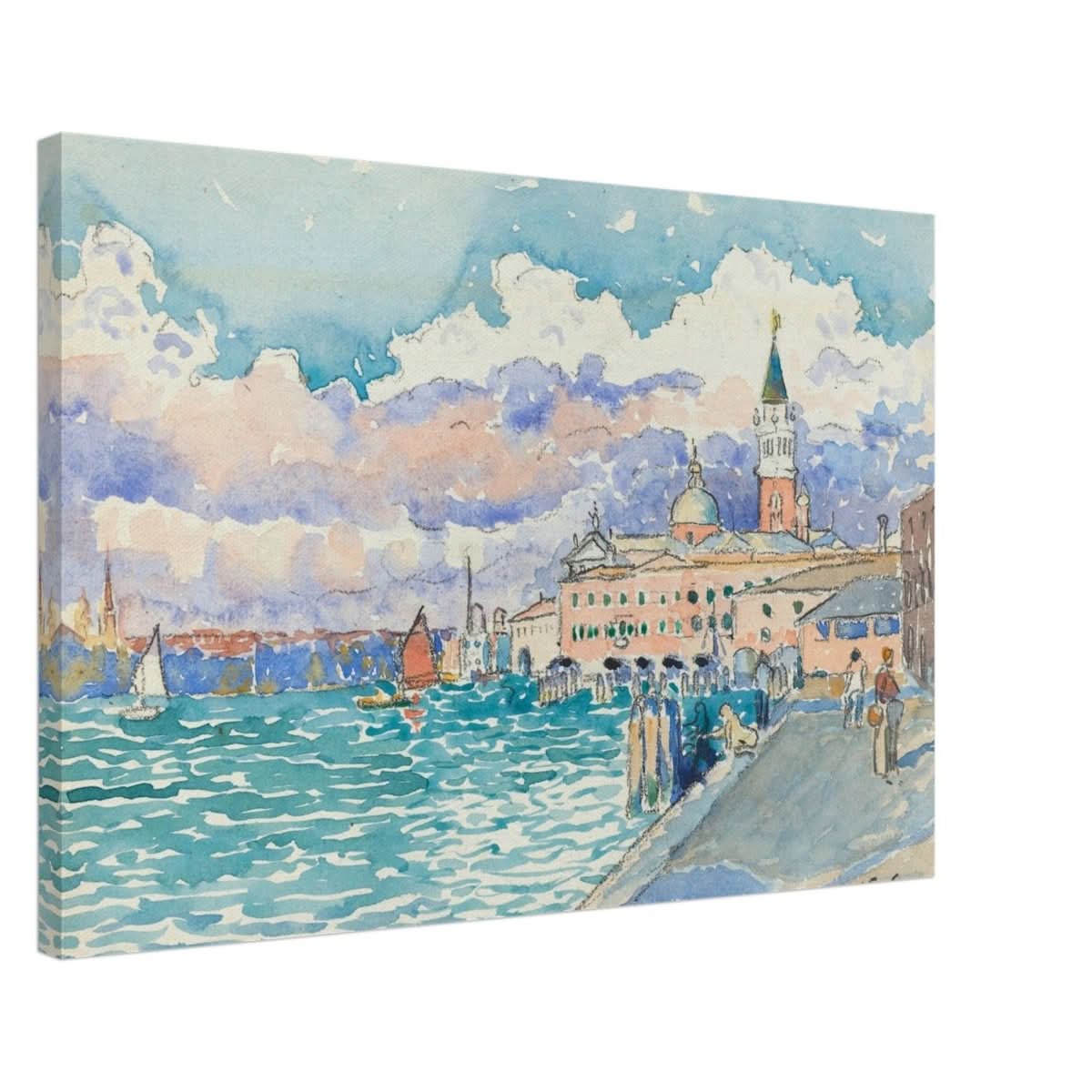 Venice (ca. 1903) by Henri - Edmond Cross | Vintage wall art print - Canvas - 50x75 cm / 20x30″ - 