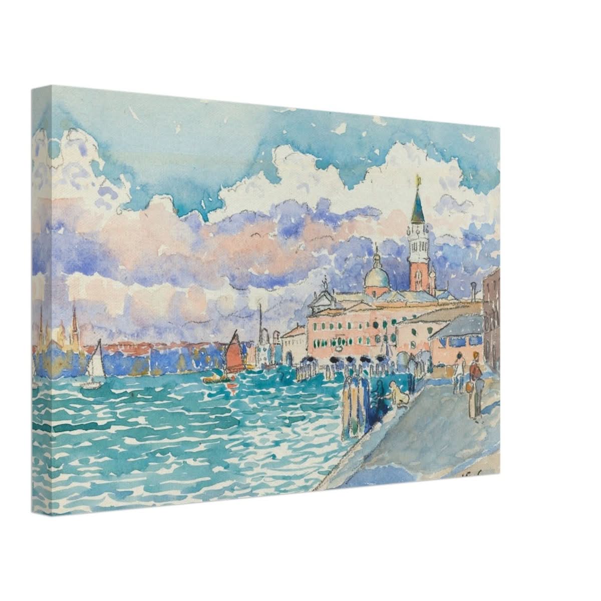 Venice (ca. 1903) by Henri - Edmond Cross | Vintage wall art print - Canvas - 30x45 cm / 12x18″ - 
