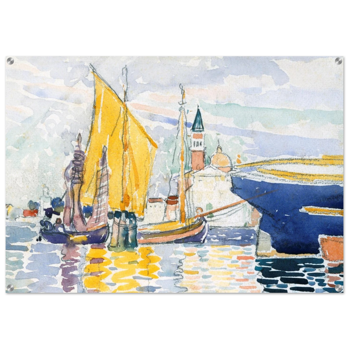 Venice - The Giudecca by Henri - Edmond Cross (Henri - Edmond Delacroix) - Acrylic Print - 70x100 cm / 28x40″ - 