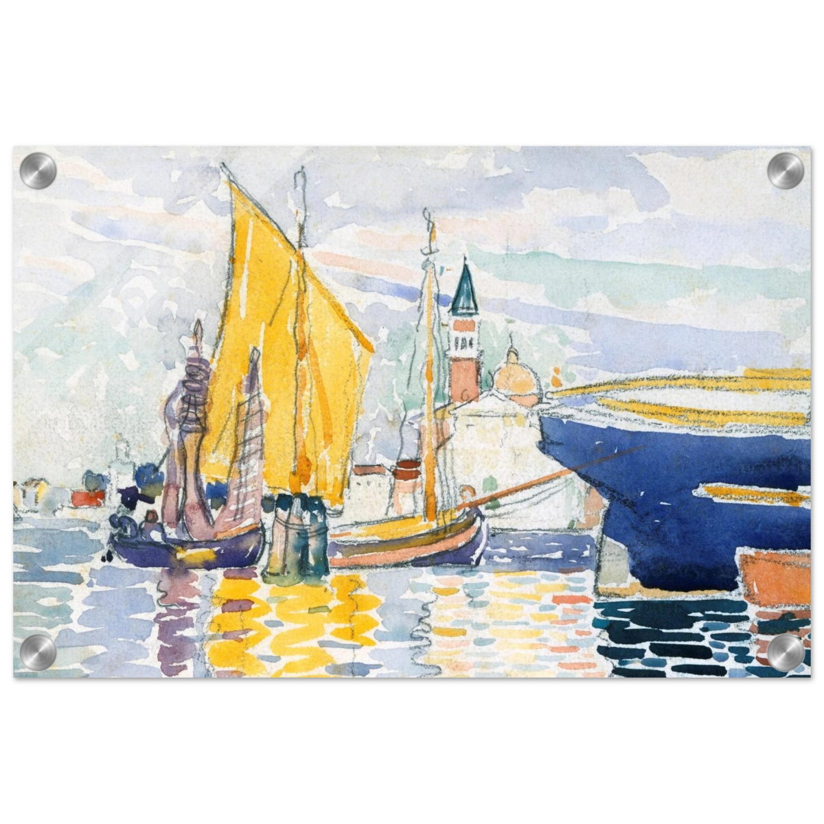 Venice - The Giudecca by Henri - Edmond Cross (Henri - Edmond Delacroix) - Acrylic Print - 30x45 cm / 12x18″ - 
