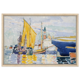 Venice - The Giudecca by Henri - Edmond Cross (Henri - Edmond Delacroix) - Framed Canvas - 50x75 cm / 20x30″ - Wood frame