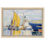 Venice - The Giudecca by Henri - Edmond Cross (Henri - Edmond Delacroix) - Framed Canvas - 30x45 cm / 12x18″ - Wood frame