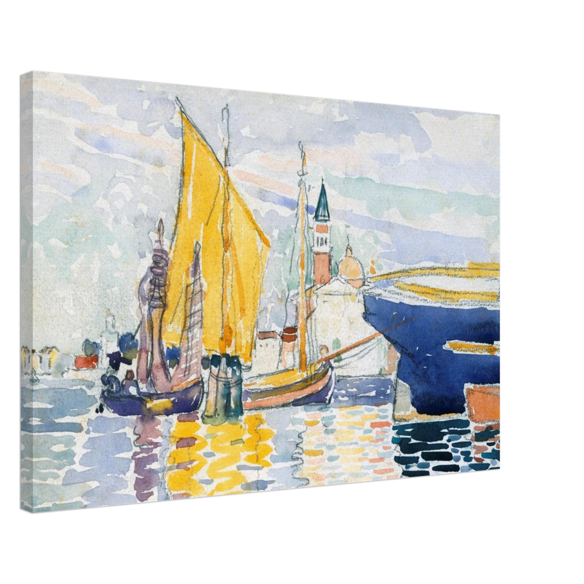 Venice - The Giudecca by Henri - Edmond Cross (Henri - Edmond Delacroix) - Canvas - 50x75 cm / 20x30″ - 