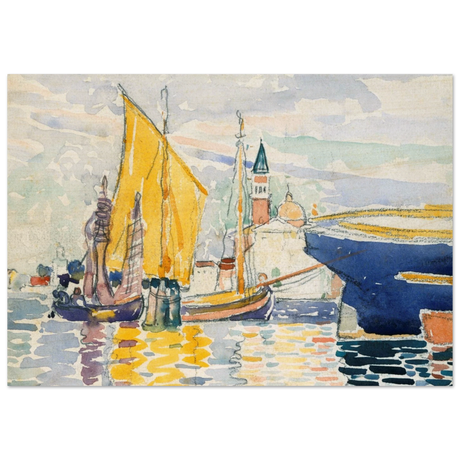 Venice - The Giudecca by Henri - Edmond Cross (Henri - Edmond Delacroix) - Wood Prints - 70x100 cm / 28x40″ - 